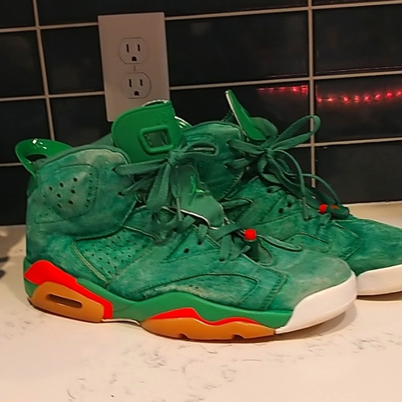 retro 6 gatorade green